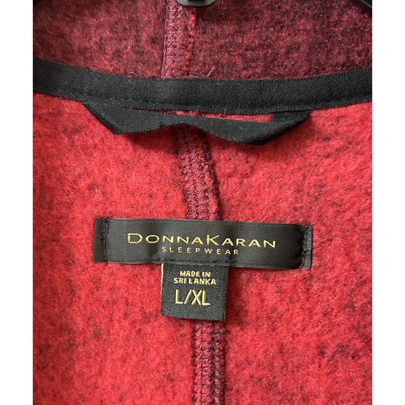 Donna Karan Sleepwear Cardigan L/XL Open Front Long Sleeve Pockets NICE SOFT - Picture 3 of 14